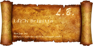Léh Brigitta névjegykártya